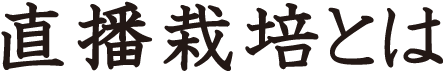 直播栽培とは